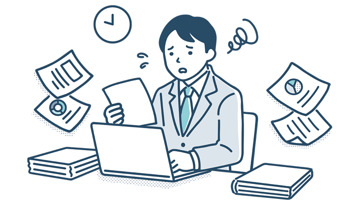 経理業務で手が回らない